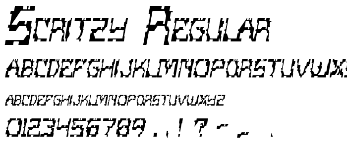 Scritzy Regular font